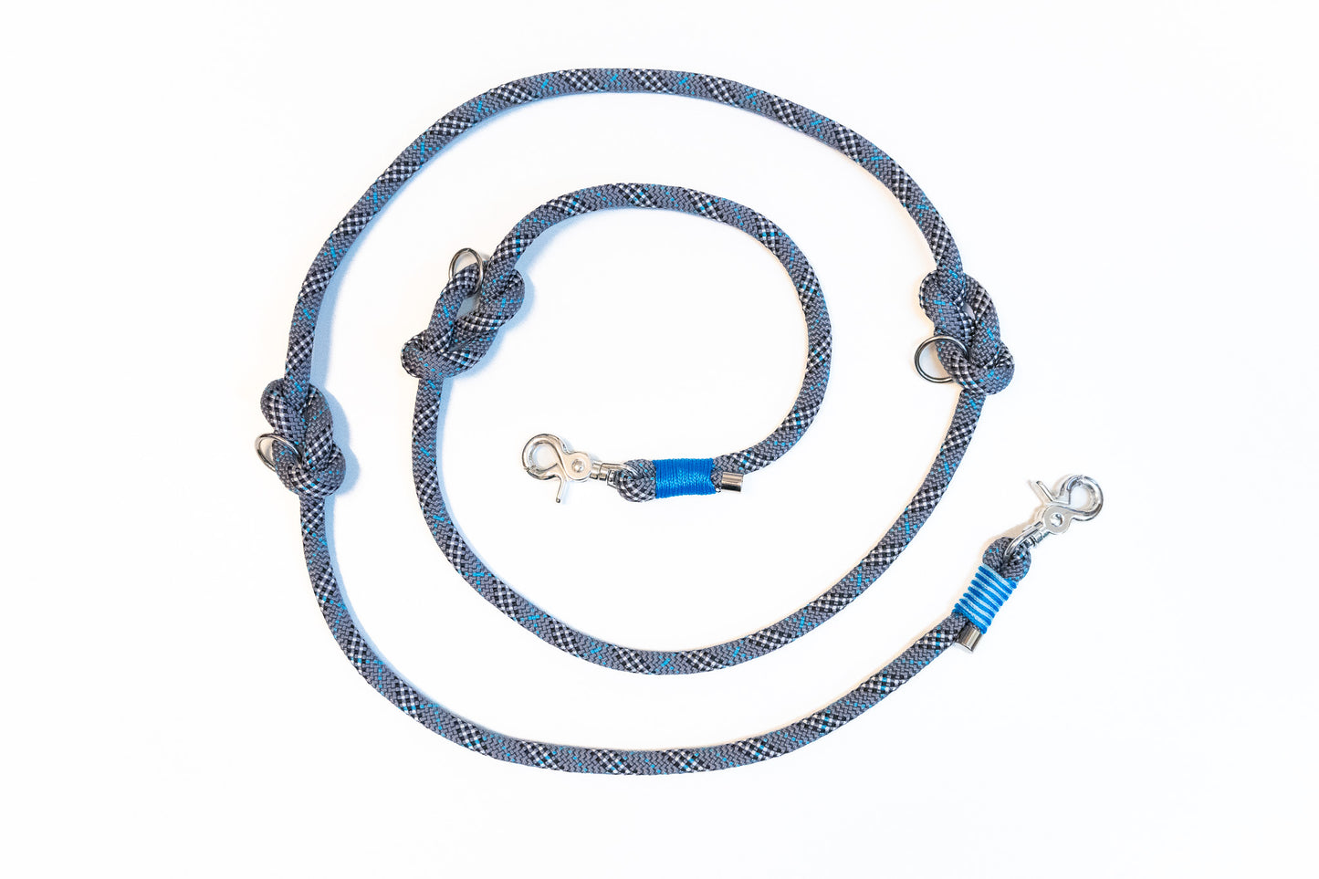 Ready to ship - multifunctional leash (tartan blue)
