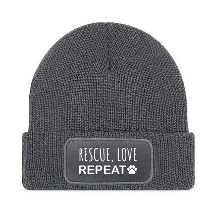 RESCUE, LOVE, REPEAT beanie