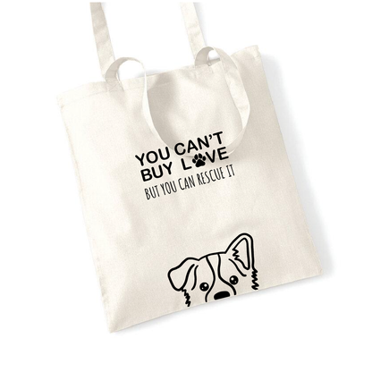 CANT BUY LOVE totebag