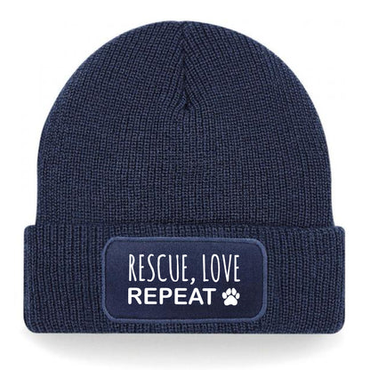 RESCUE, LOVE, REPEAT beanie